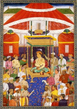 宗教的 Painting - ジャハンギール・ダルバールの宗教的イスラム教